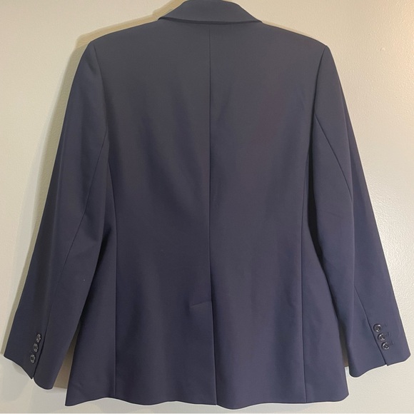 CHICO’S Women’s Navy Blue Blazer Jacket Polka Dot Lining SZ/1 - Picture 5 of 7